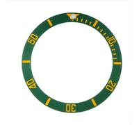 Inserto della Lunetta Orologi neri/blu/verdi Sostituire accessori 38mm Guarda il viso Inserto di ghiera in ceramica per uomo automatico 40mm Inserto per Lunetta (Color : YellowGreen)