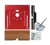 Inserto della tabella del router, inserto per piastra router | Guide router di metallo per tutti gli usi con foro centrale - Strumenti per la lavorazione del legno per la fresatura del taglio del tagl