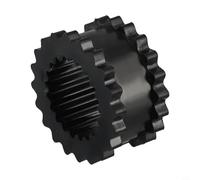 Inserto di accoppiamento manicotto 6J - 6JE manicotto ingranaggio in elastomero solido per giunti serie S, nero, diametro esterno 95 mm/9,5 cm, diametro interno