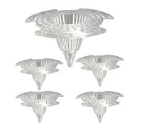 Inserto di drenaggio per piante, rete traspirante, 5 inserti per vasi per piante, per interni ed esterni, giardino, terrazza, balcone, cortile, bonsai, , orchi