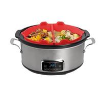 Inserto divisorio per cottura delicata, 1 paio adatto per utensili da cucina da 6-8 l, riutilizzabile, in silicone, per feste di famiglia, banchetti, serate di società