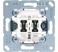Inserto doppio pulsante Jung 535U5 10A, 250V, 2 chiusure, con morsetti a moll...