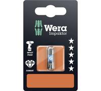 Inserto Esagonale 6 mm Wera 840/1 IMP DC Impaktor Bits SB SiS Acciaio per