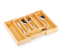 Inserto estensibile in bambù per cassetto portaposate, 28-45x33,5 cm