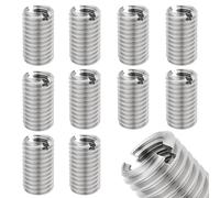 Inserto filettato in legno, set di 10 adattatori da M8 a M6,15 mm, in acciaio inox, manicotto a vite, riparazione inserire dado vite riduttore conversione