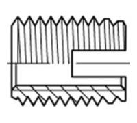 Inserto filettato M3 6 mm 50 pz. TOOLCRAFT 159827