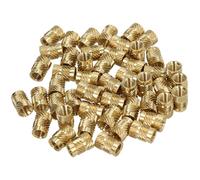 Inserto filettato ottone M4 - 4x10x6 mm - Confezione da 100 pezzi