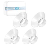 Inserto flangiato da 21 mm, compatibile con la maggior parte dei tiralatte da 24 mm, flangia/scudo in silicone smerigliato, kit di dimensionamento per Momcozy/Spectra/Elvie, accessori di ricambio per