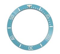 Inserto for lunetta curva in ceramica blu da 38 mm for cassa dell'orologio SKX007, compatibile con parti da uomo con movimento NH35/NH36 Riparazione di orologi(9 UK)