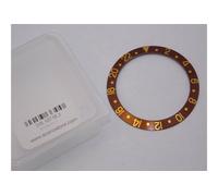Inserto ghiera Rolex GMT Master marrone indici oro lunetta 16718 Bezel insert