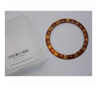 Inserto ghiera Rolex GMT Master marrone indici oro lunetta 16758 Bezel insert