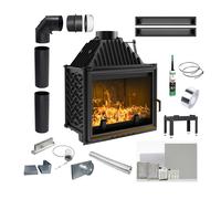 Inserto ghisa KRATKI AMELIA 21kW Ø200 legna EKOPROJEKT kit installazione [EEK: A]