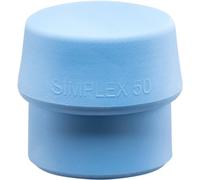 Inserto Halder per mazzuolo Simplex 50mm TPE blu - morbido
