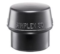 Inserto Halder per mazzuolo Simplex gomma 60mm - Medio duro