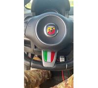 Inserto in CARBONIO VERO per Volante Abarth 500/595/695 Pre Restyling