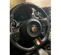 Inserto in CARBONIO VERO per Volante Abarth 500/595/695 Restyling