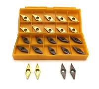 Inserto in carburo CNC 10 pezzi VCMT110304 UE6020 Inserti Utensile di tornitura interna VCMT 110304 Inserto CNC per tornio in metallo (VCMT110304 VP15TF)