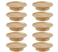 Inserto in legno per bicchiere di vino 10 pezzi Charcuterie Board Previene Spruzzature Per Antipasti E Dessert Facile Pulizia Sostenibile (10pcs/L)