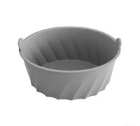 Inserto in silicone riutilizzabile per pentole slow cooker da 6-8 quart, inserto ovale resistente al calore fino a 227 °C, lavabile in lavastoviglie per una facile pulizia, nero (grigio)