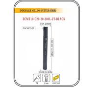 Inserto indicizzabile Endmill 20 MM II 10 pezzi ZCMT1003 inserti in carburo...