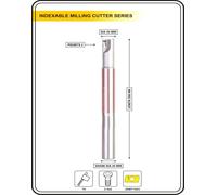 Inserto indicizzabile Endmill 20MM II 2 tasche II 10 pezzi inserti in...
