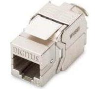 INSERTO JACK DIGITUS SCHERMATO RJ45 8 POLI CATEGORIA 6 TOOLFREE PER PLACCHE A MURO O PANNELLI PATCH CAT 6 - DN936121