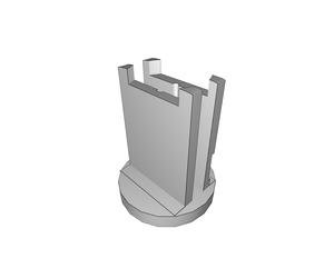 Inserto Luce LED per Torre Proibita Modello Cappuccio Tetto Stampato
