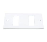 Inserto Master bianco laccato 2 fori da completare con cornice 60l102
