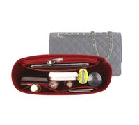 Inserto organizer per borsa Chanel 2,55 in feltro di alta qualità, grande inserto organizer 2019Claret-L