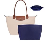 Inserto organizer per borsa Longchamp Le Pliage M, in feltro grande con portabicchieri, 8 scomparti (blu, M10,58,4 x 20 x 13 cm)