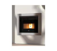 Inserto pellet Anselmo Cola TOP FIRE 70 SLIM 9kW estraibile cristallo panoramico