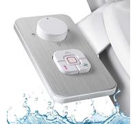 Inserto per bidet per WC, Pendejato non elettrico sottile bidet con retrattile, doppio ugello autopulente retrattile e manopola per la regolazione della pressione dell'acqua (nichel spazzolato)