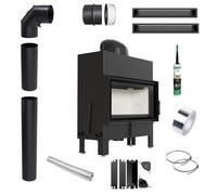 Inserto per caminetto KRATKI FLOKI M 10 kW Kit di montaggio per tubi griglia