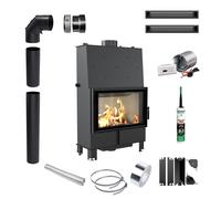 Inserto per camino con camicia d'acqua KRATKI LUCY 16kW fi 200 Kit di montaggio