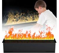 Inserto per camino elettrico a vapore acqueo 3D, colori e velocità della fiamma regolabili, funzione umidificatore, app, telecomando e controllo touch per l'ambiente domestico