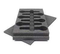 INSERTO PER CASSETTO RACK PER 6 MICROFONI SHURE SM57 SM58 BETA57 BETA58 CAVI CLAMPS ACCESSORI