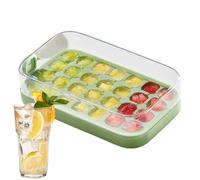 Inserto per cubetti di ghiaccio con coperchio - Contenitore per cubetti di ghiaccio in silicone con coperchio - Stampi per alimenti per allentare facilmente accessori da cucina per caffè birra e