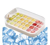 Inserto per cubetti di ghiaccio con coperchio | Coperture per contenitori per cubetti di ghiaccio | Stampo per sfere di ghiaccio a prova di cibo facile da rimuovere griglia da cucina per bar