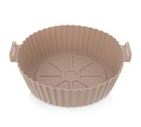 Inserto per friggitrice ad aria in silicone antigrasso beige, 23 cm