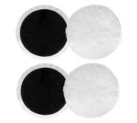 Inserto per lucidatura, compatibile con levigatrice orbitale Bosch, 4 dischi per lucidatura in lana d'agnello, 125 mm, per levigatrice orbitale con velcro per auto, pavimenti in sughero, ecc