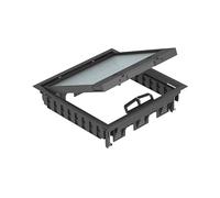 INSERTO PER MONTAGGIO UNIVERSALE OBO BETTERMANN GES9-3S U 9011 - Dimensioni 26,4 cm x 7,3 cm, Nero grafite