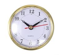 Inserto per orologio al quarzo da 80 mm, con numeri arabi e romani, ricambio per quadrante orologio, adatto per fori di diametro 73 mm, per progetti fai da te, con guarnizione in gomma (Arabia)