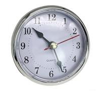 Inserto per orologio al quarzo, diametro 80 mm, con cronometraggio di precisione e semplice processo di sostituzione della batteria (argento arabo)