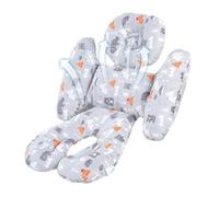 Inserto per passeggino per bambini: cuscino di supporto per cuscino neonato, fodera per sedile traspirante morbido | cuscino per testa e corpo con cinghie, tappetino per lavabile reversibile