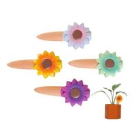 Inserto per piante autoirriganti, 4 pezzi, in terracotta, per interni ed esterni, sistema di irrigazione per vasi di fiori, piante in vaso, giardino, cortile, casa, soggiorno, balcone, uso per le