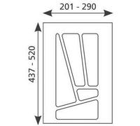 Inserto per Posate 30cm Cassetta 201-290mm Accorciabile Multi-30