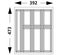 Inserto per Posate Classico 50 Arcitech Zarge Di Hettich Cassetta 582747