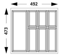 Inserto per Posate Classico 60 Arcitech Zarge Di Hettich Cassetta 582754