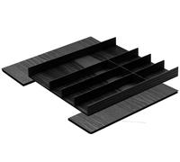 Inserto per Posate Fineline Cassetto 50-60cm Legno Massello Frassino Nero