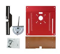 Inserto per router da tavolo, inserto per piastra router | Multifunzionale in metallo - Trapano seghetto con foro centrale - Accessori per la lavorazione del legno per taglierina
